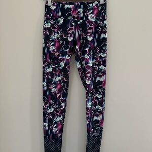 Dharma Bums Floral Athletic Yoga Leggings